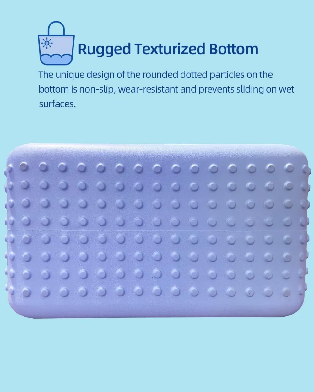 Lightweight Rubber Beach Bag X-Large Waterproof Washable Tote Bag