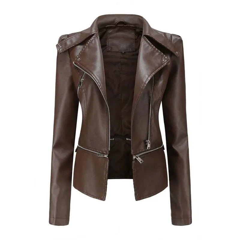 Clearance Sale - Zipper Soft Leather Jacket