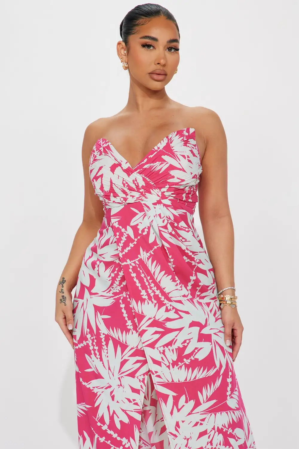 Fun Gal Maxi Dress - Pink/combo