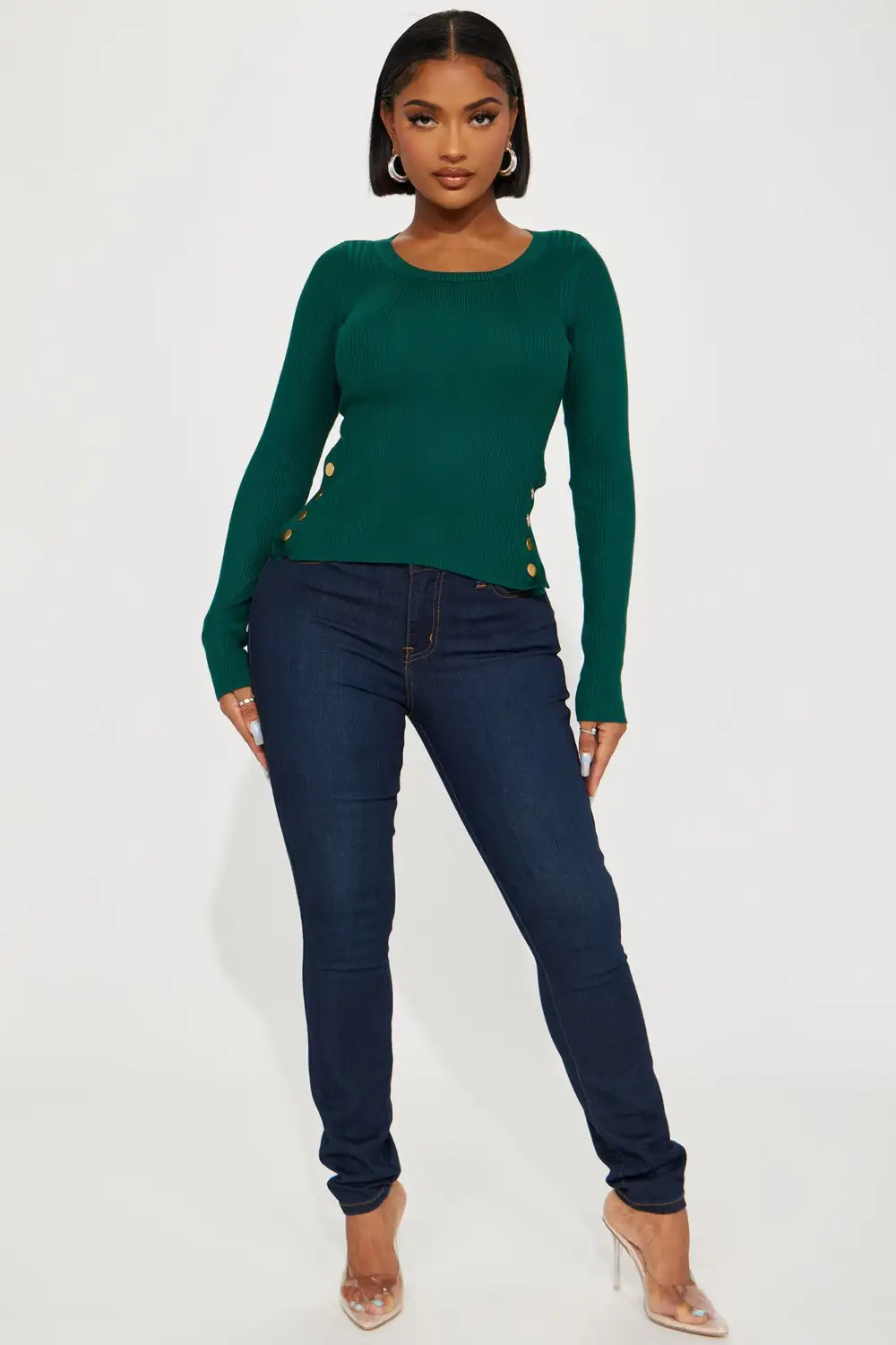 You Changed Me Sweater - Green