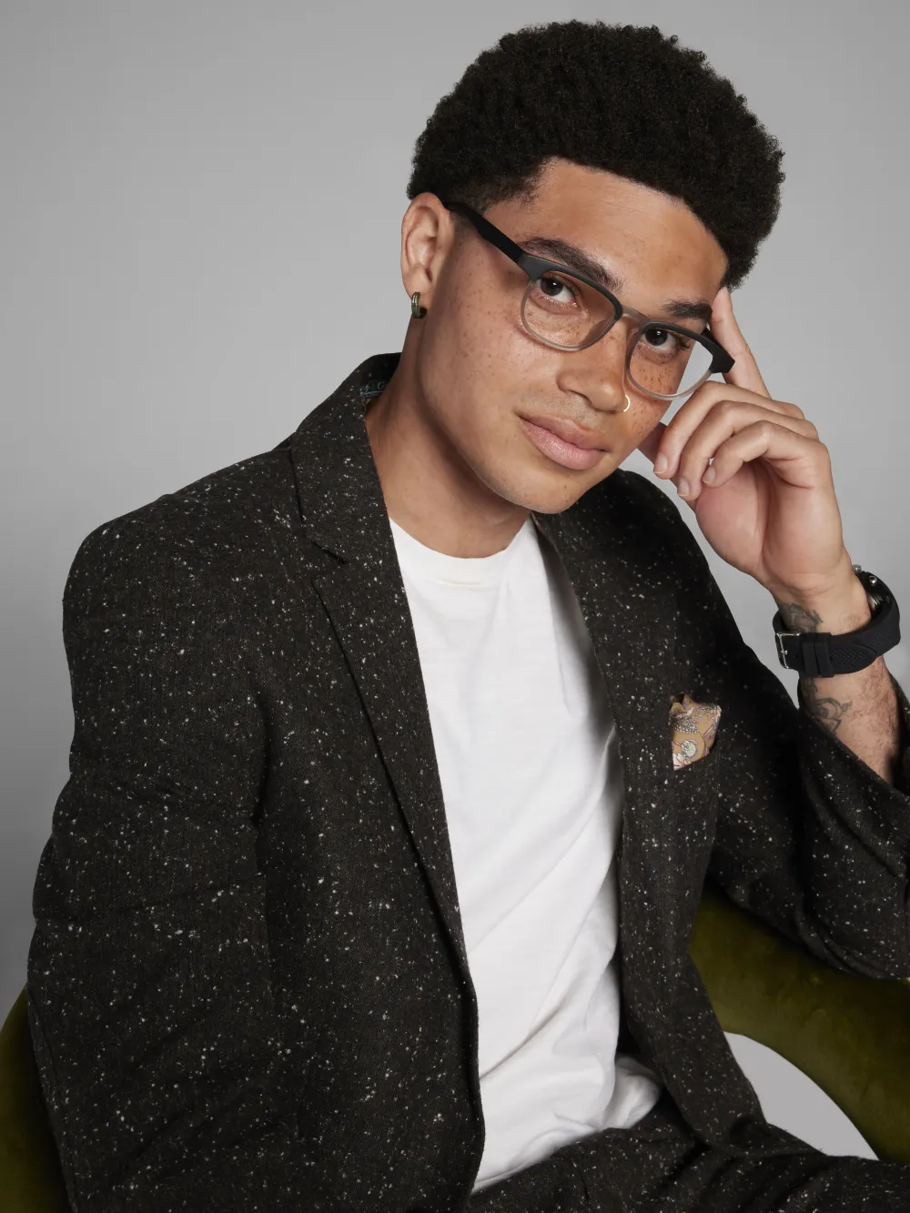 Paisley &Amp; Gray Slim Fit Donegal Suit Jacket