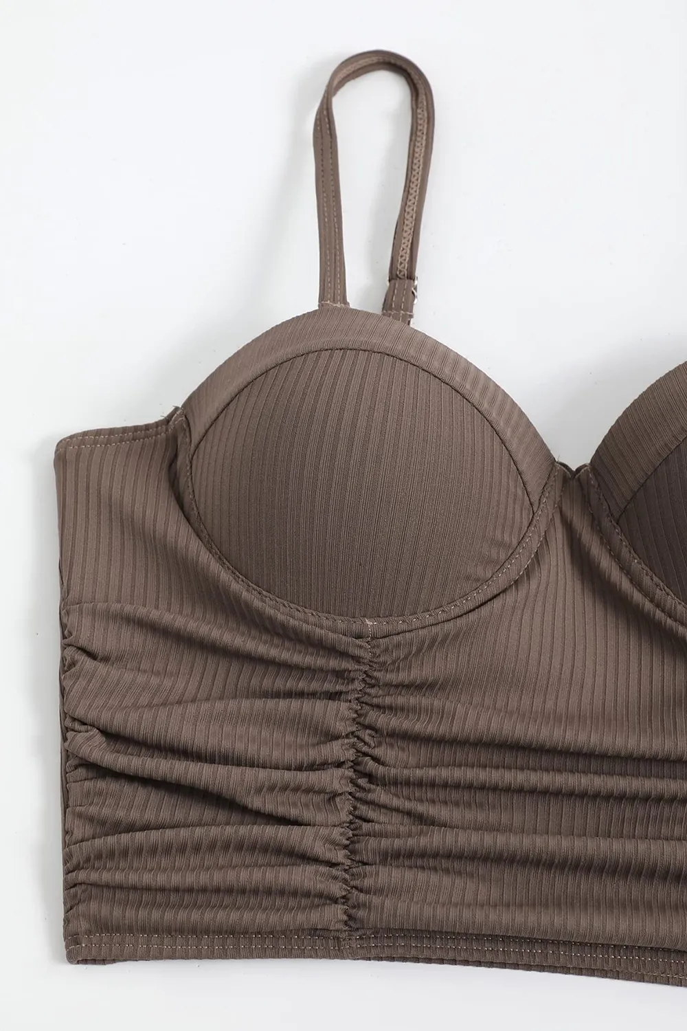 Women's Pleated High Waist Bikini Swimsuit Set
