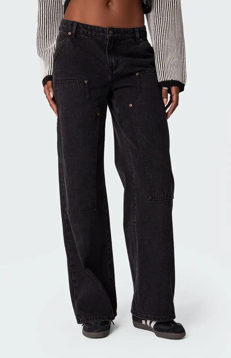 Edikted Ayla Low Rise Carpenter Jeans