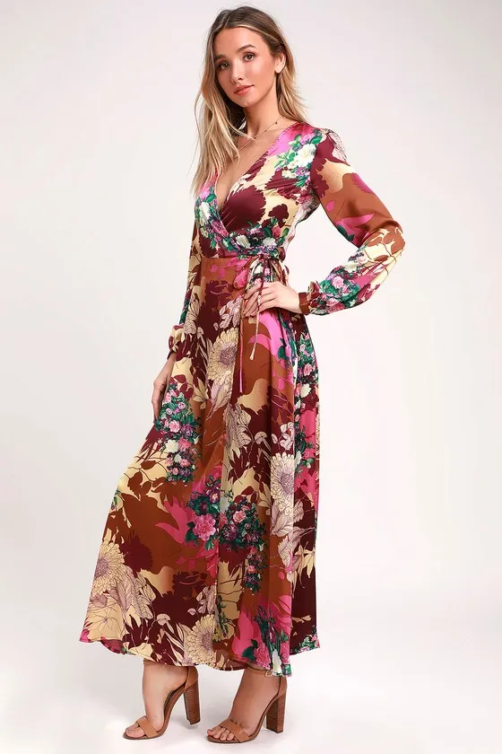 Santorini Maxi Dress - Pink/combo