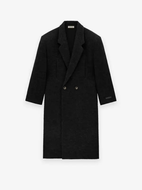 Boiled Wool Relaxed Overcoat