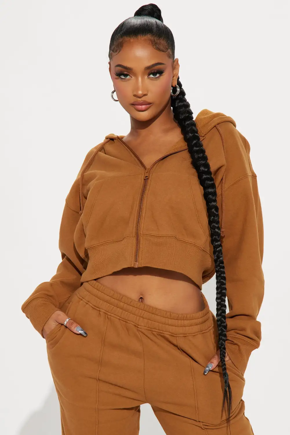 Stayin' In Sweatsuit - Cognac
