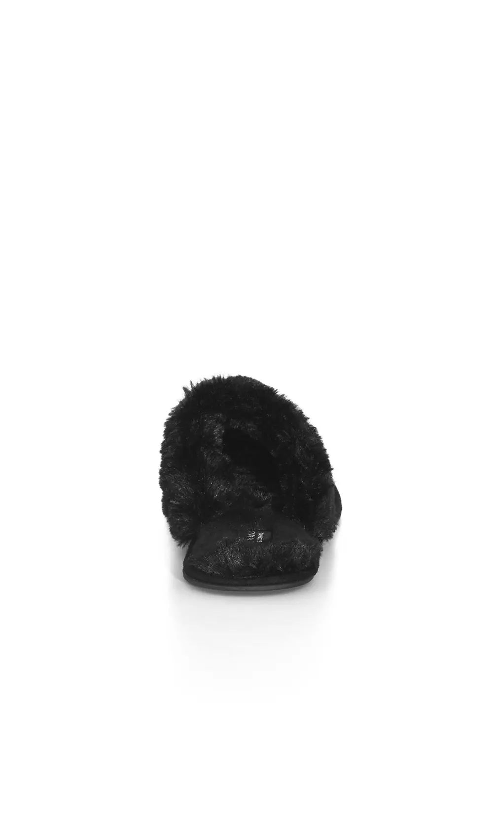 Evans Black Sequin Mule Slippers