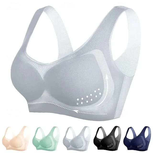 Sports Bra Hollow Mesh Back Sports Bra Fitness Yoga Vest Shockproof Yoga Bra Without Steel Ring