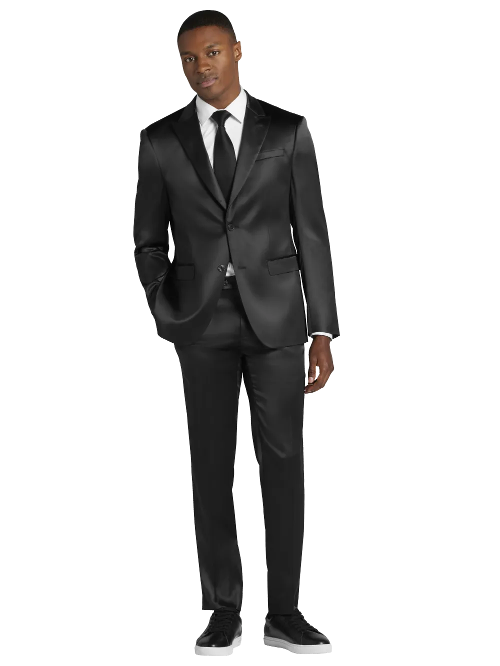 Egara Skinny Fit Shiny Suit Jacket