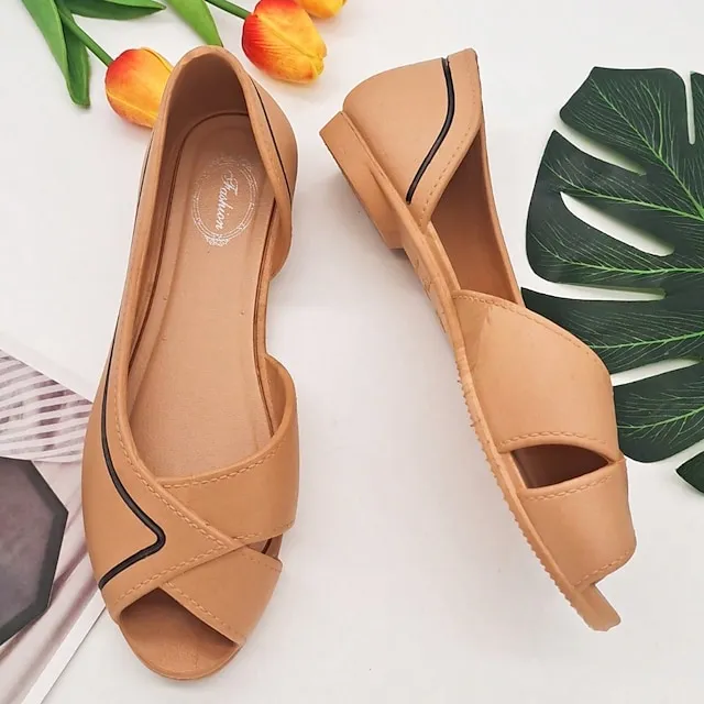 Women's Sandals Boho Bohemia Beach Daily Walking Summer Flat Heel Peep Toe Casual Comfort Minimalism EVA Loafer Striped Black White Brown