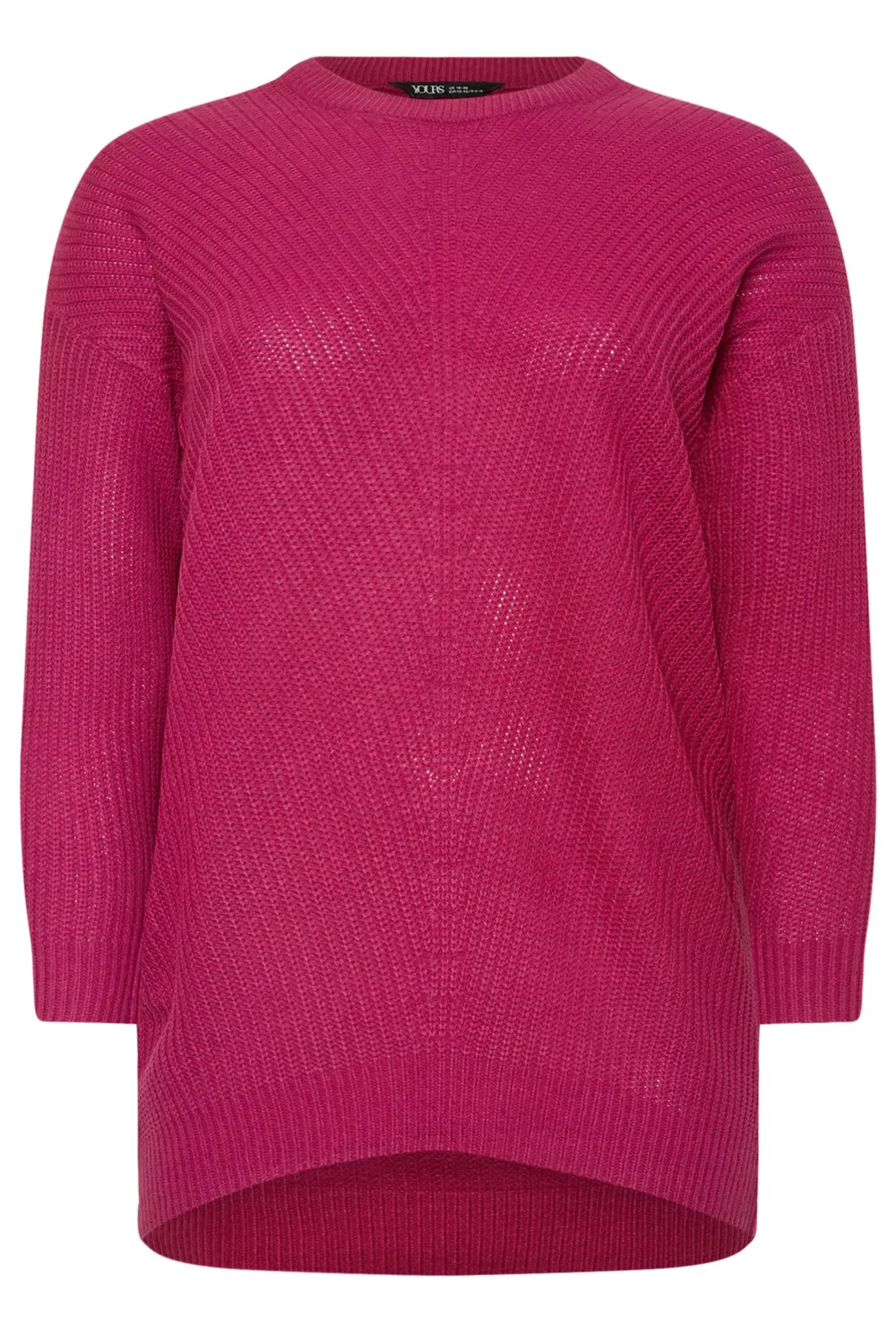 YOURS Curve Pink Essential Knitted Jumper