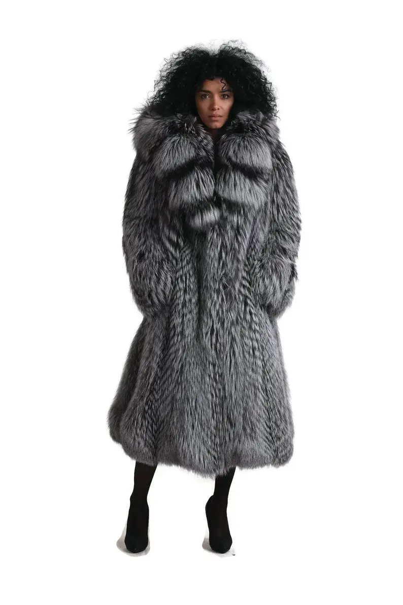 Silver Fox Fur Jacket