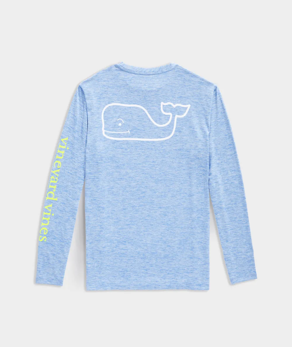 Whale Logo Long-Sleeve Harbor Performance Tee