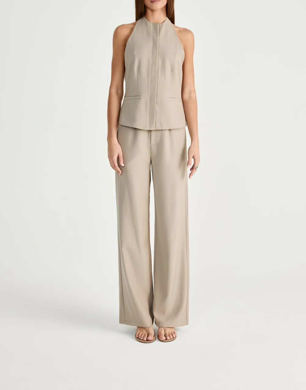 Casual Versatile Mid-Rise Trousers