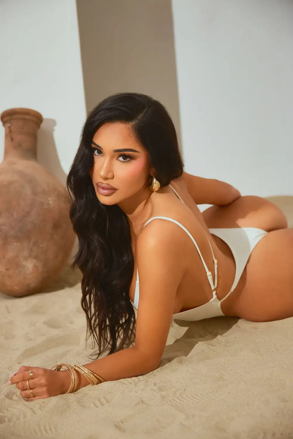 Maui Mami Thong 1 Piece Swimsuit - White
