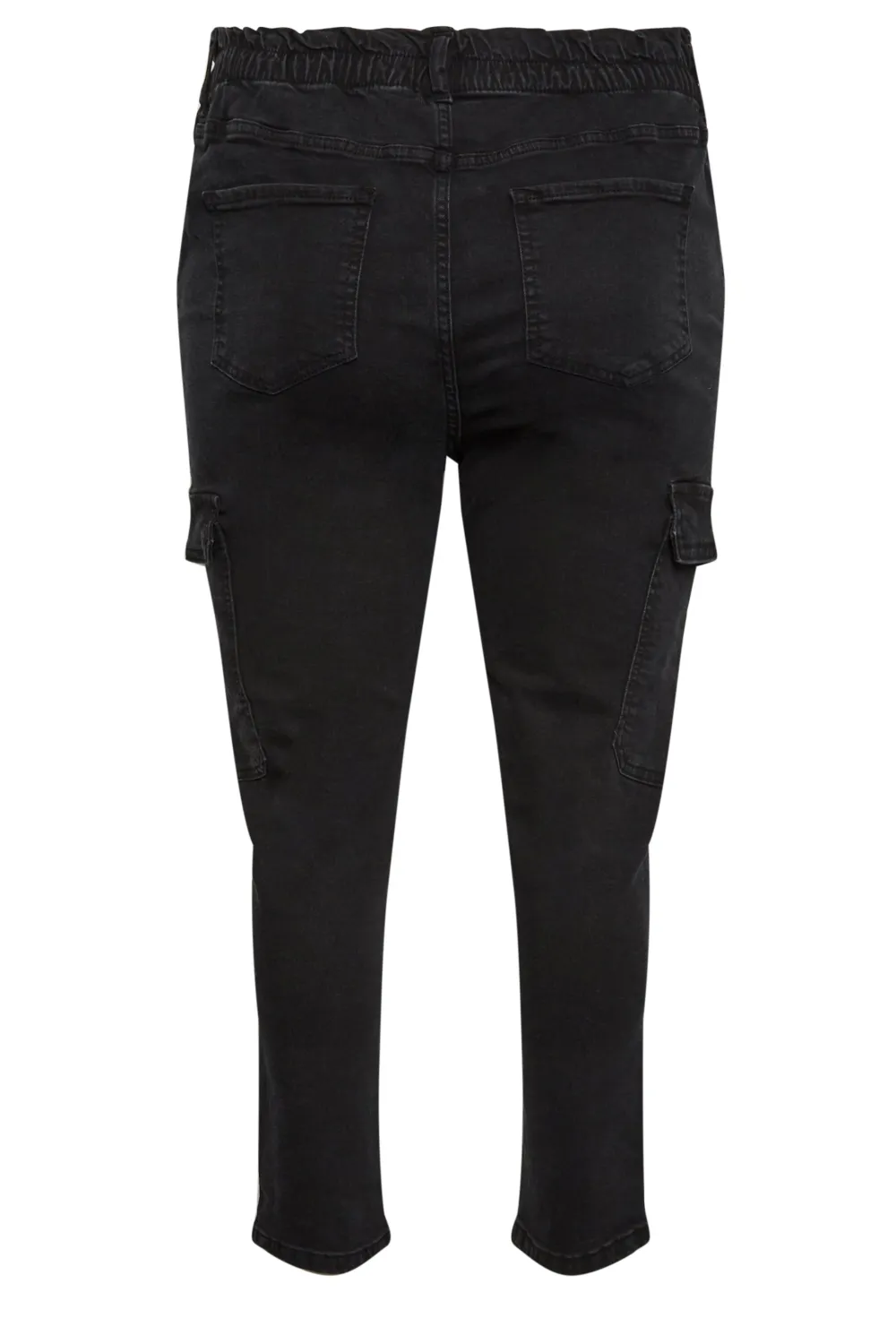 YOURS Curve Dark Blue Cargo Mom Jeans