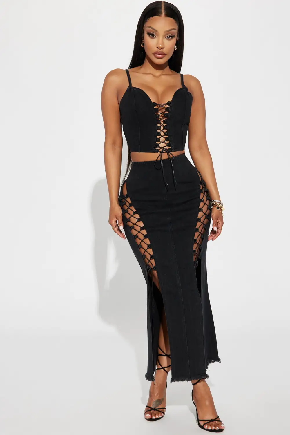 The One And Only Skirt Set - Black