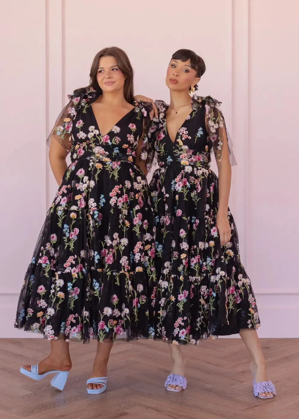 Margaret Midi Dress Black