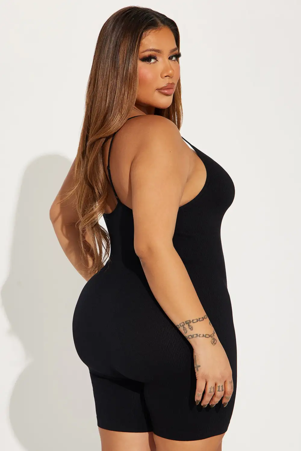 Indie Seamless Romper - Black