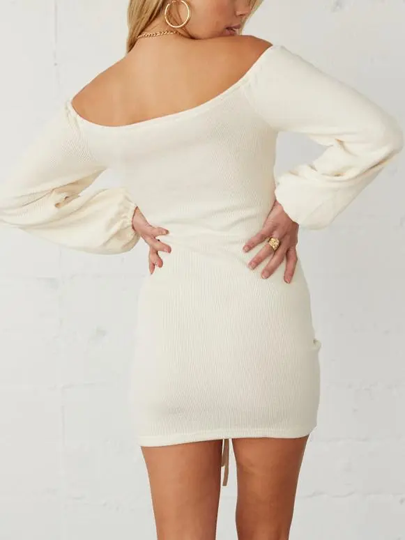 Alexia Off Shoulder Cinched Mini Dress