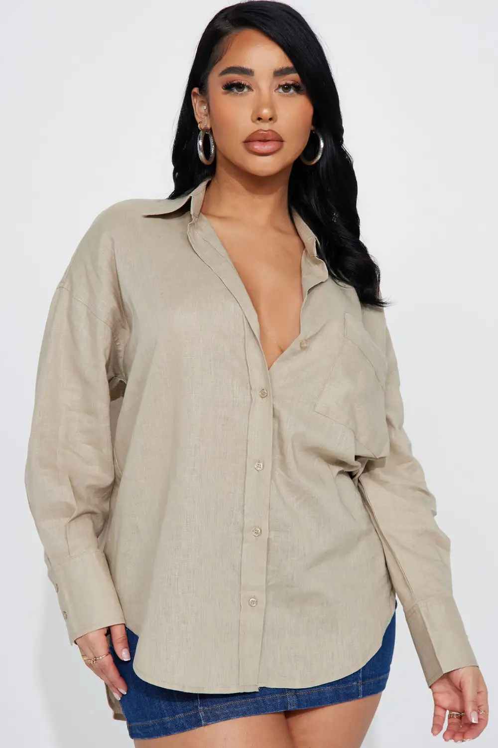 Always Simplistic Linen Shirt - Beige