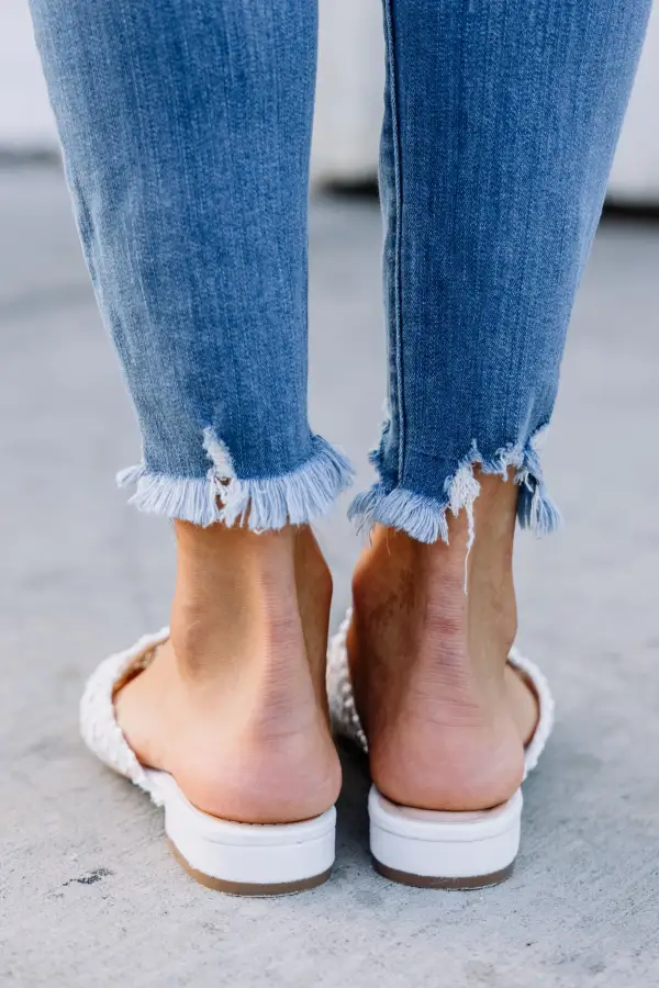 Get A Move On White Mule Flats