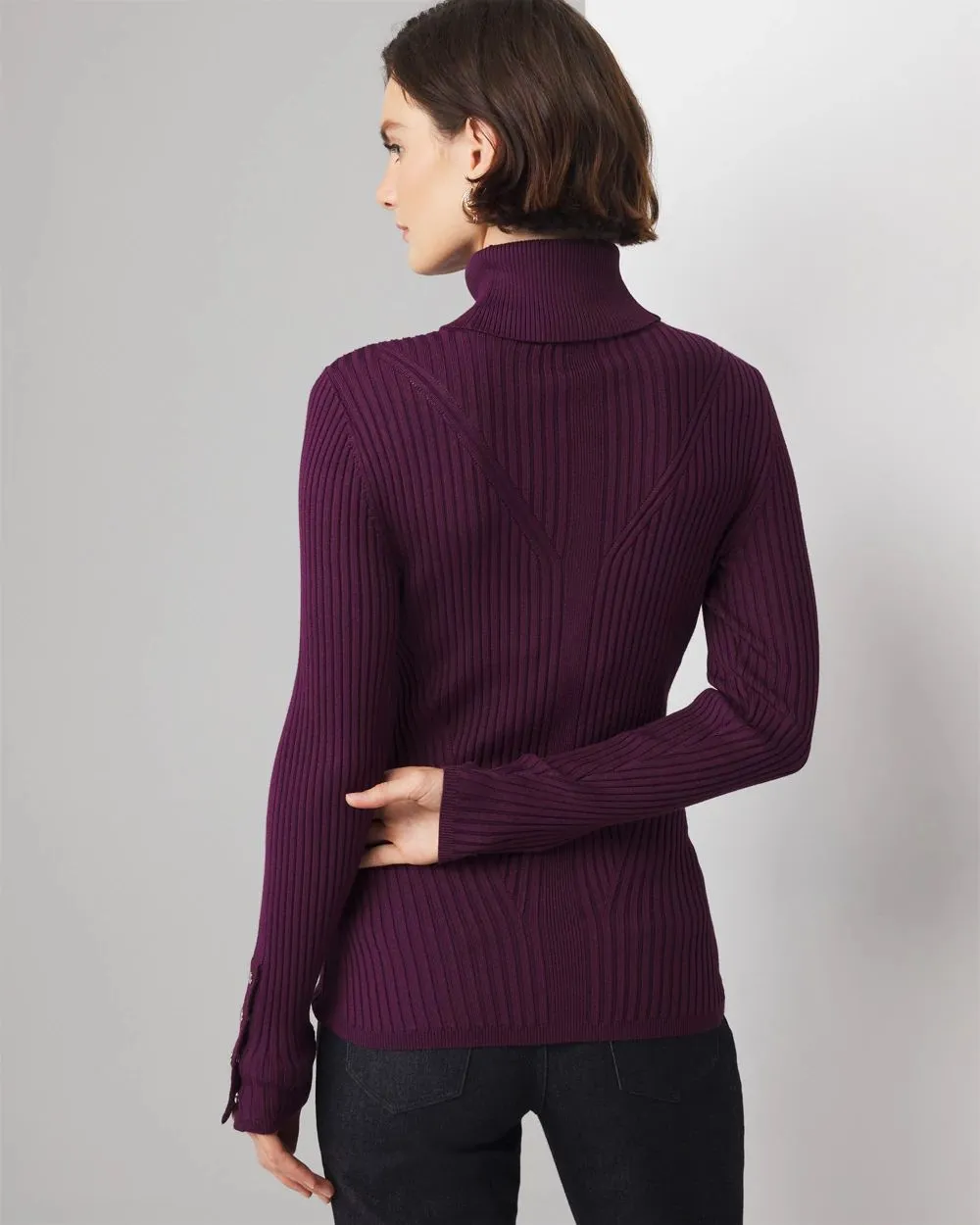 Ribbed Turtleneck Sweater