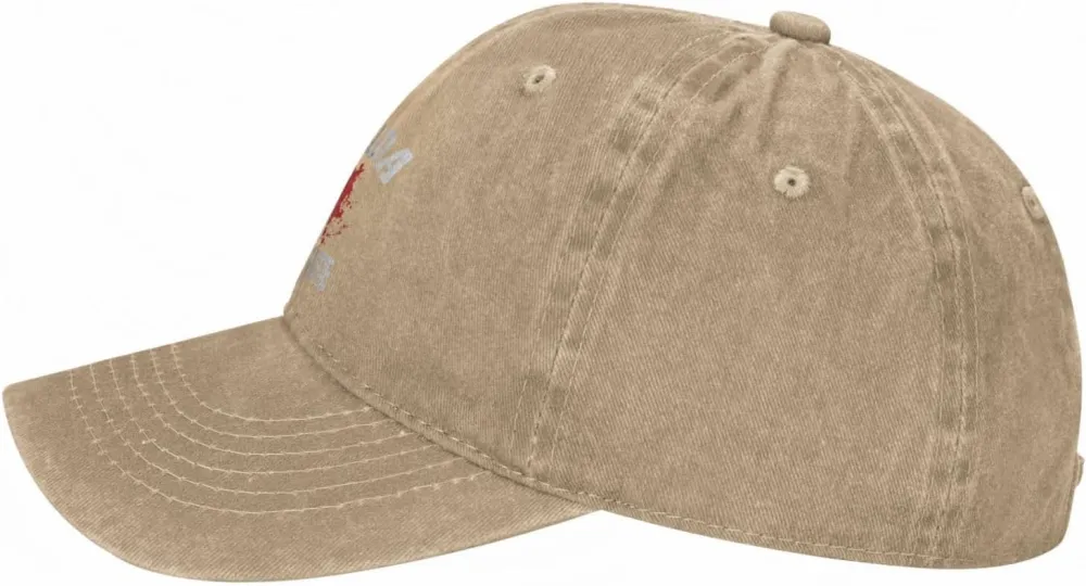 Make Canada 51st State Hat Washed Denim Unisex Fashion Trucker Baseball Cap