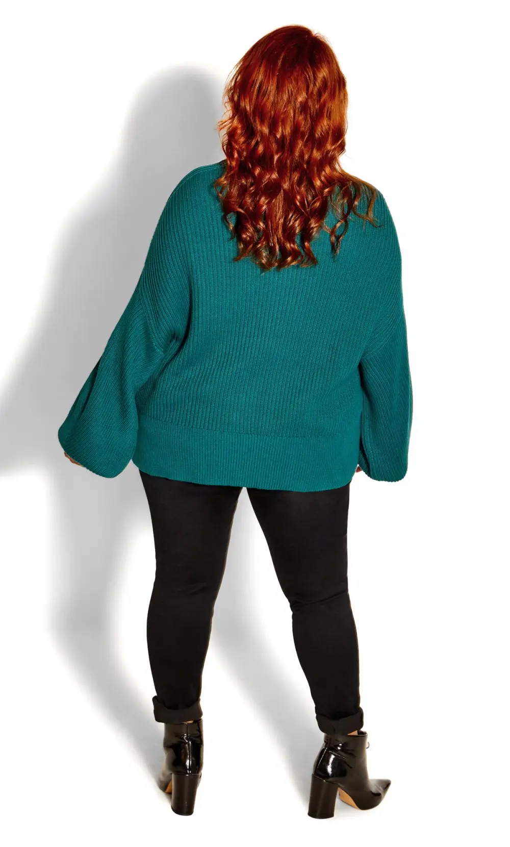 Evans Teal Blue Knitted Jumper