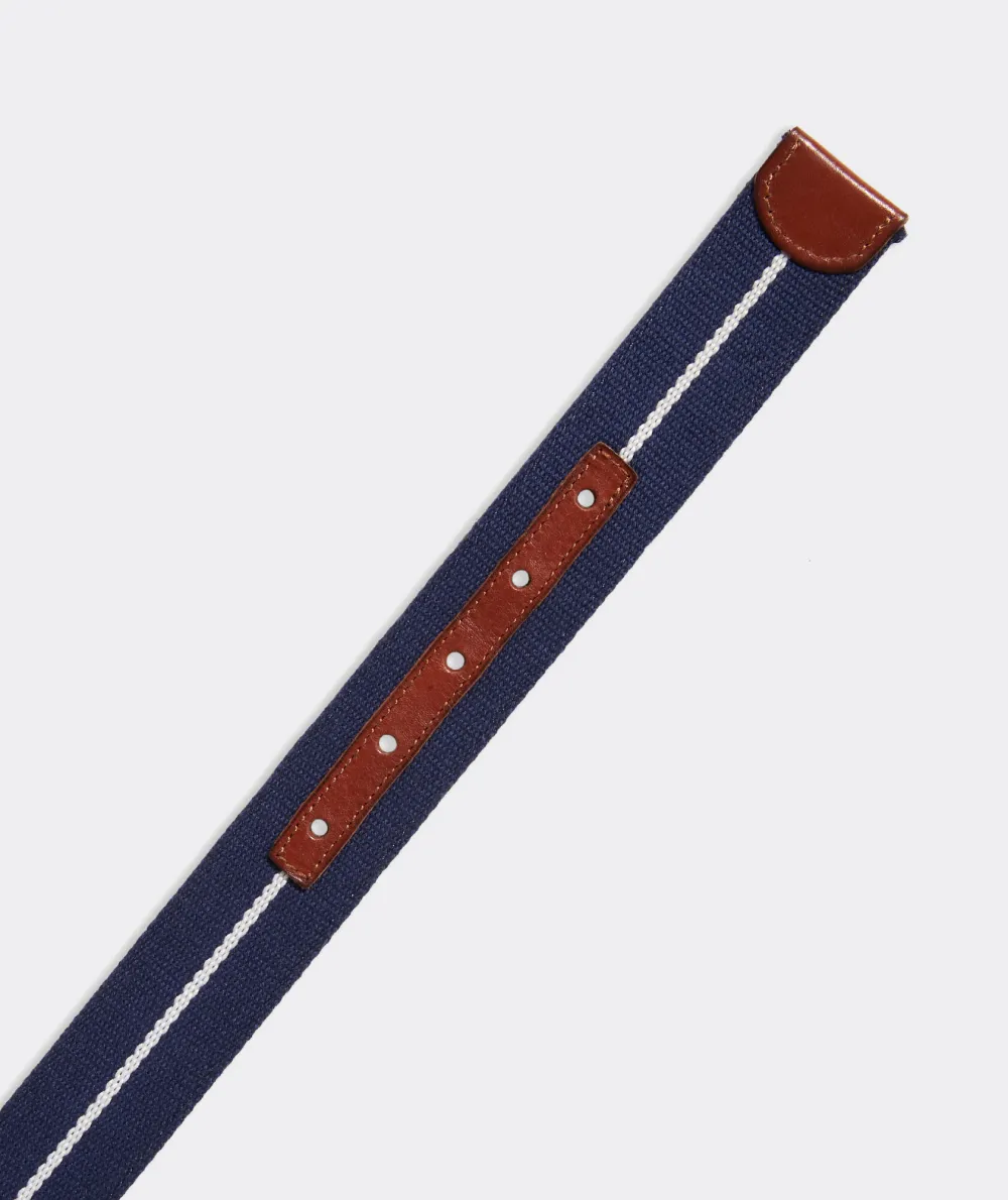 Leather & Webbing Reversible Belt