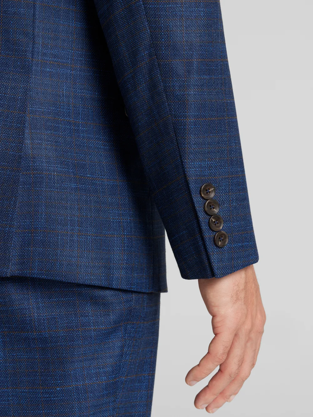 Paisley &Amp; Gray Slim Fit Check Suit Jacket