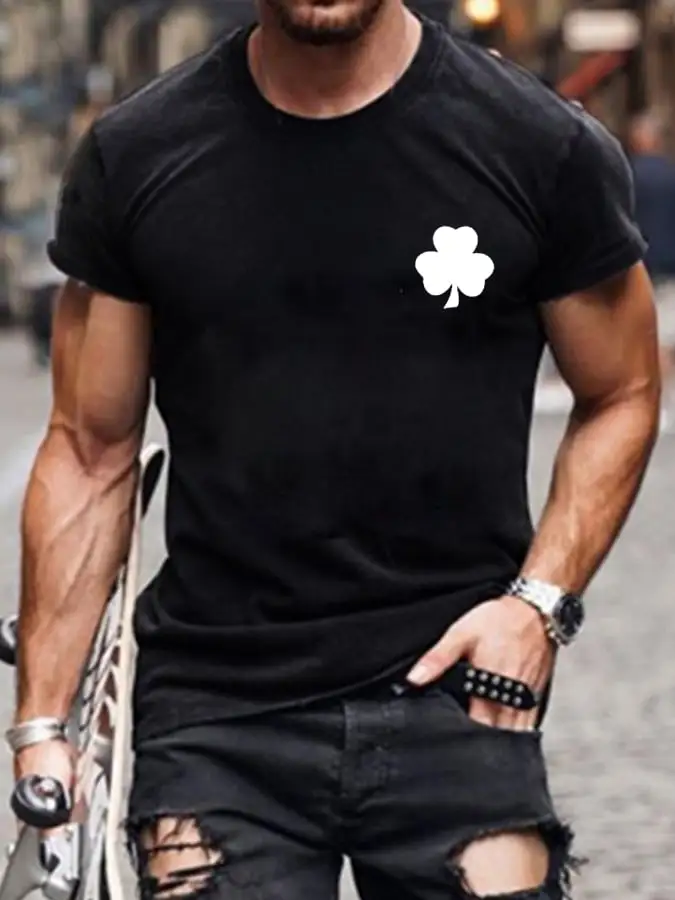 Men's St Patrick'S Day Shenanigator A Person Who Instigates Shenanigans Print T-Shirt