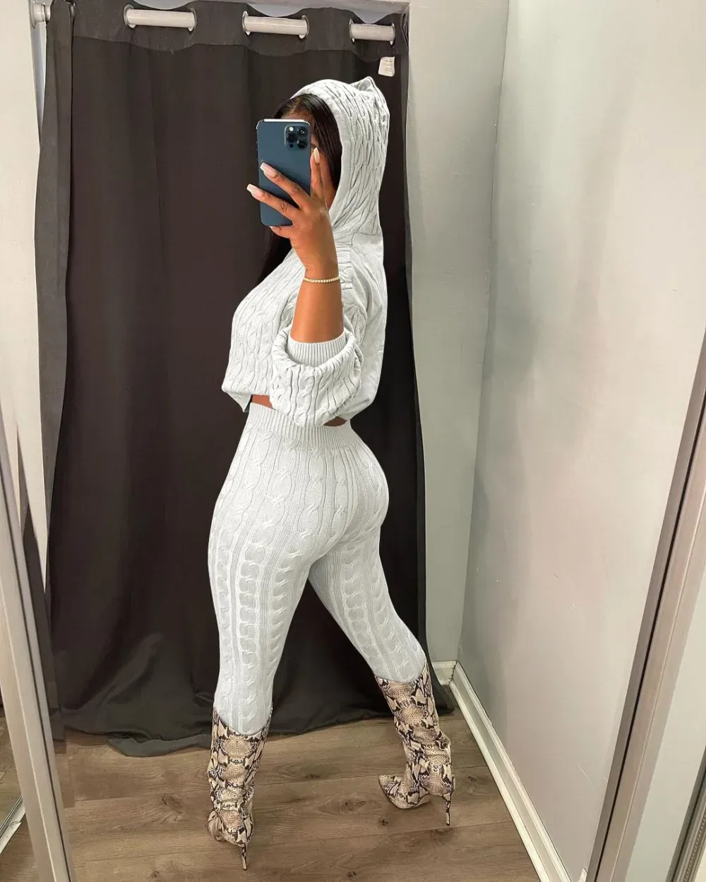 Knit Two Piece Outfits For Women Sweater Sets