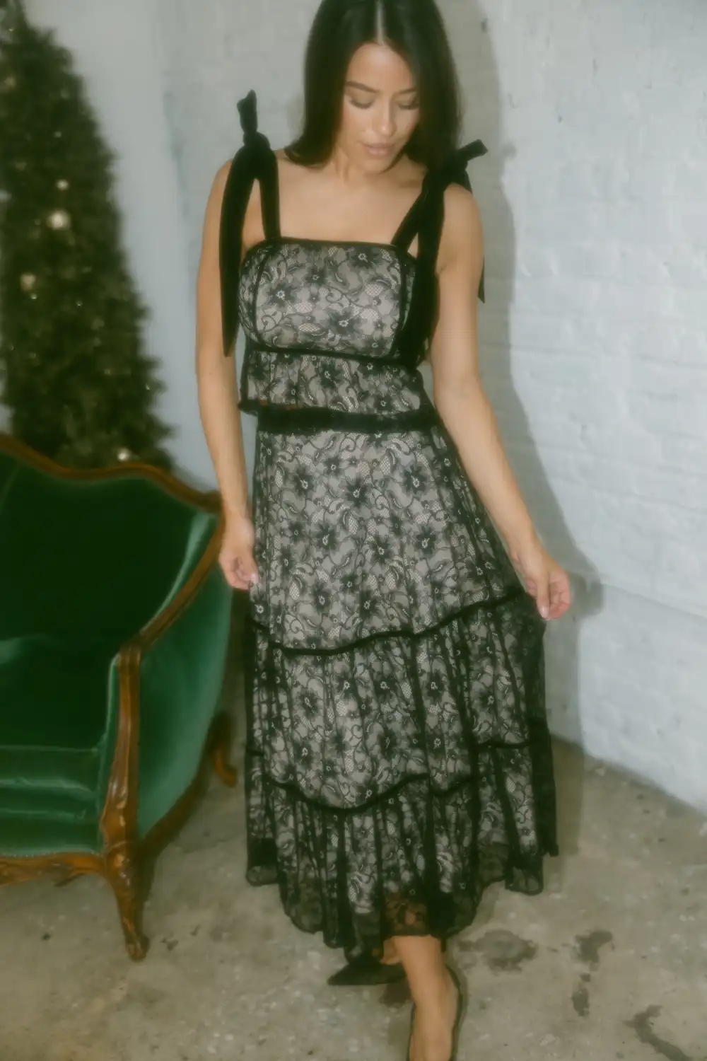 Black Lace Romance Top