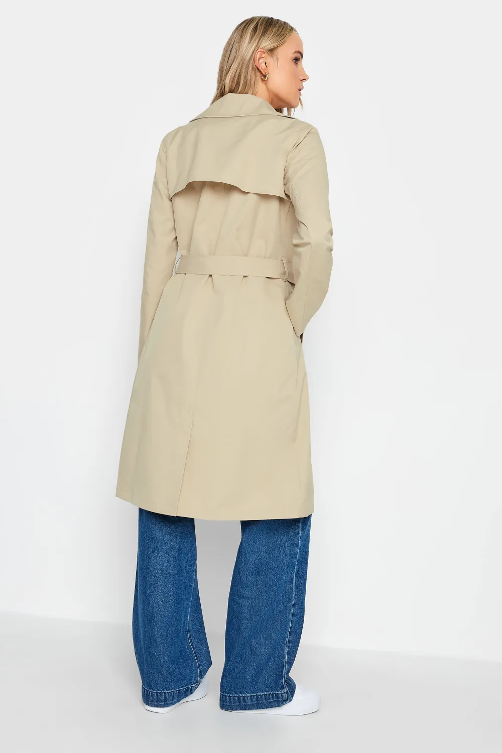 LTS Tall Beige Brown Trench Coat