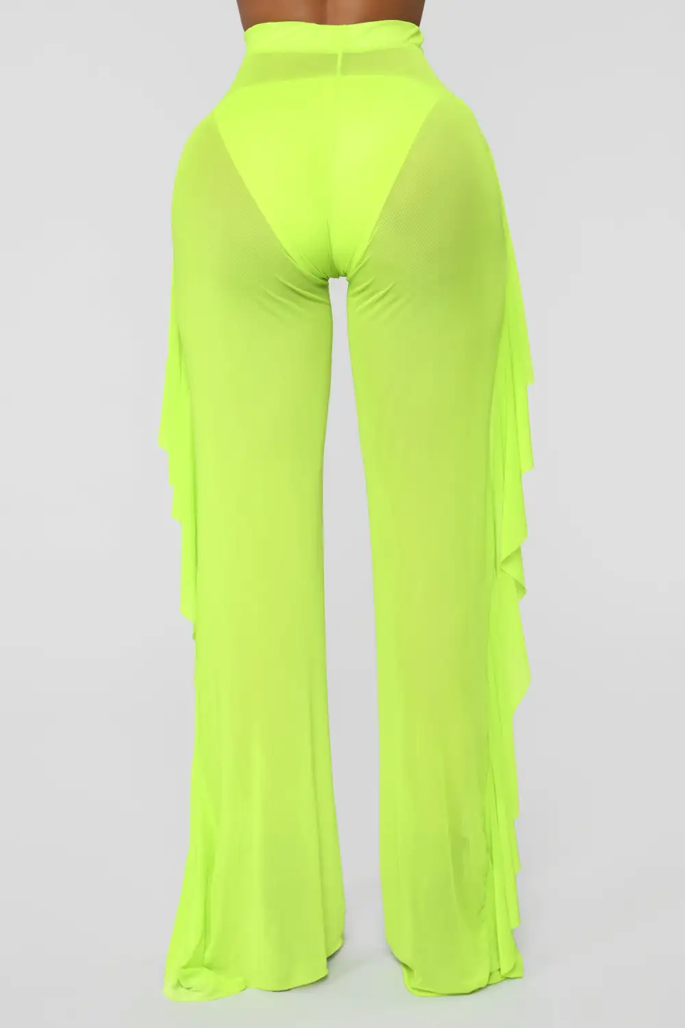 Sunshine See Through Cover Up Pant - Lime