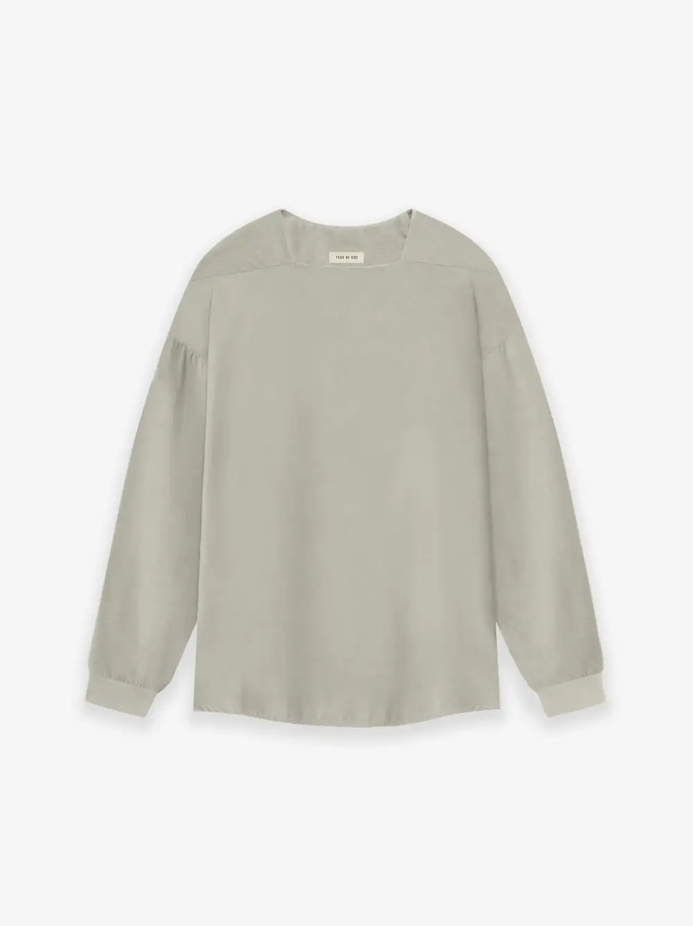 Corduroy Straight Neck LS Top