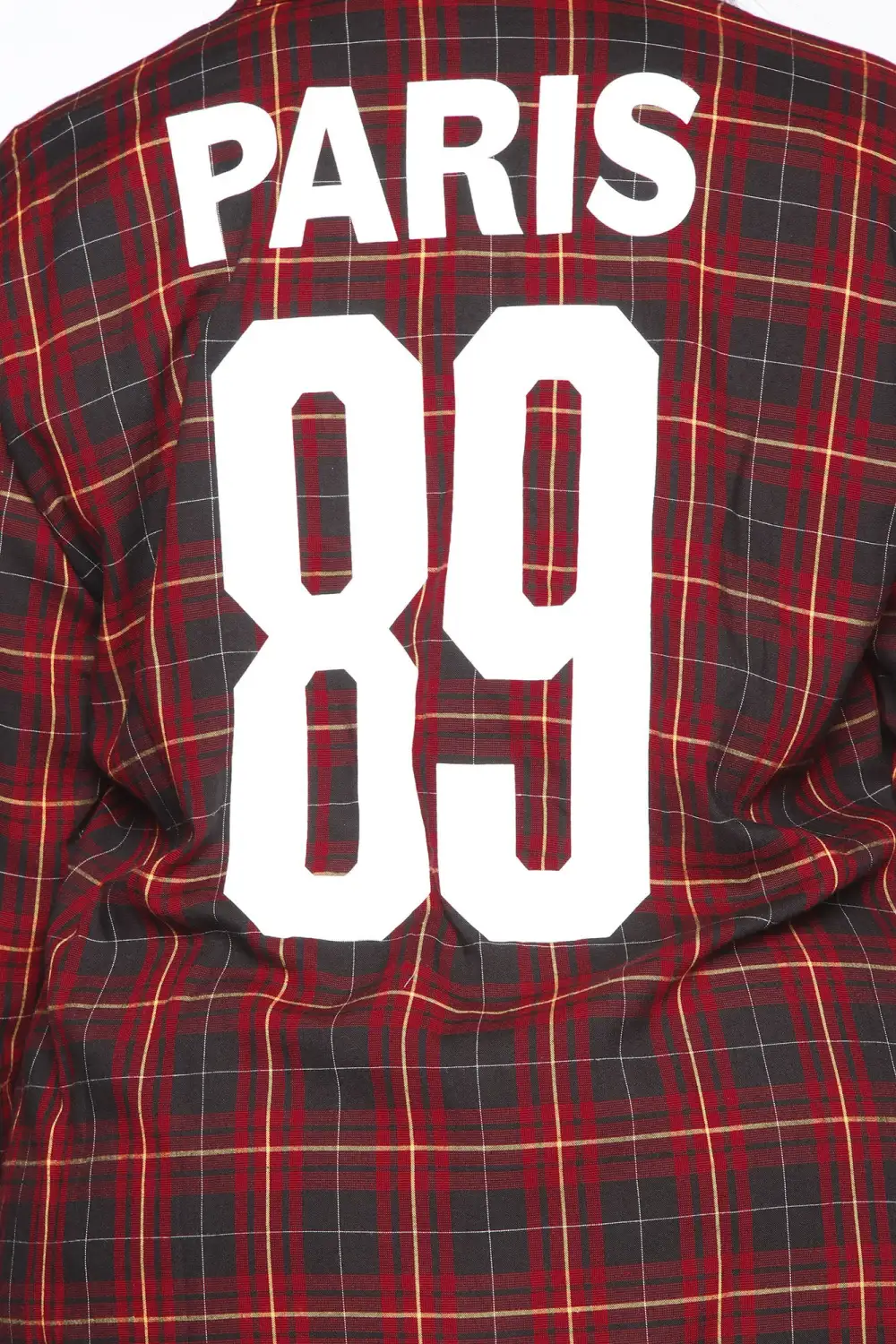 Paris Plaid Maxi Top - Red/Combo