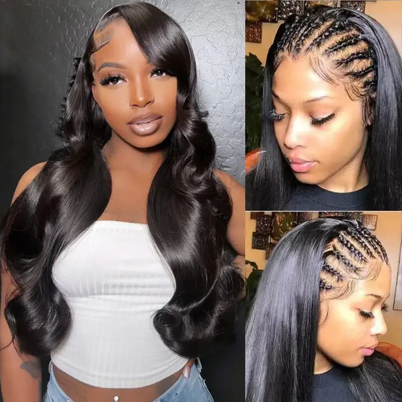 250% Density Body Wave Full 13×6 Frontal Lace Human Hair Wigs