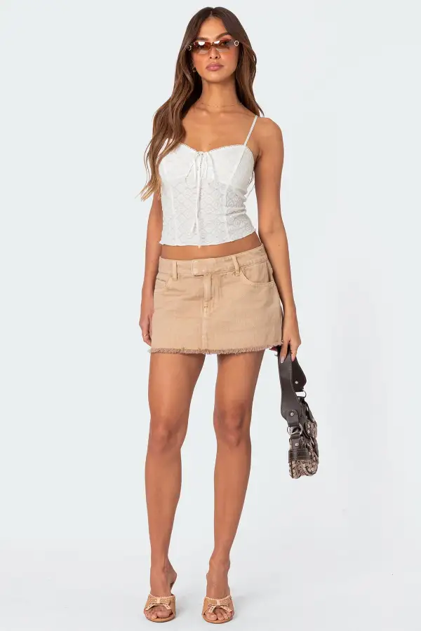 Textured Lacey Tank Top