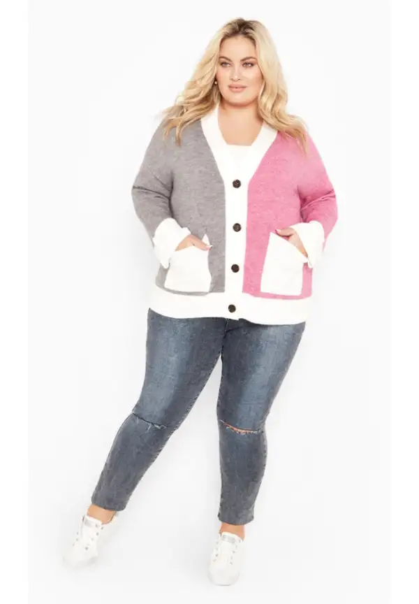 Zola Colour Block Cardigan