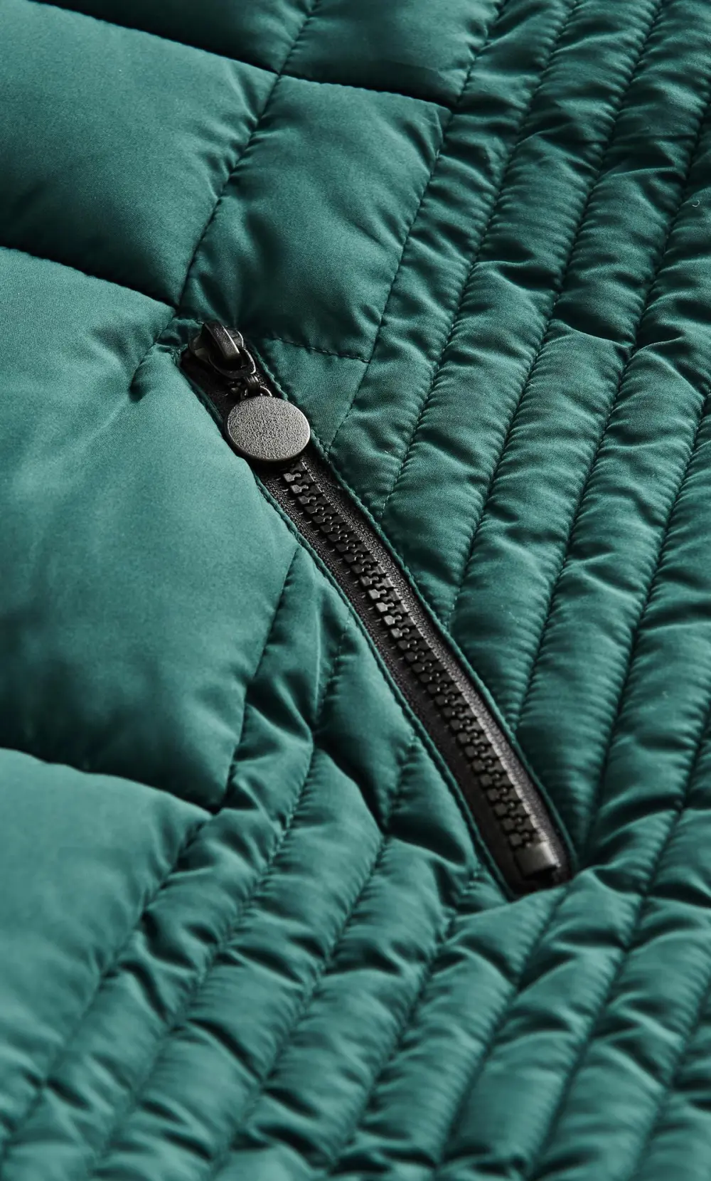 Evans Green Puffer Midi Coat