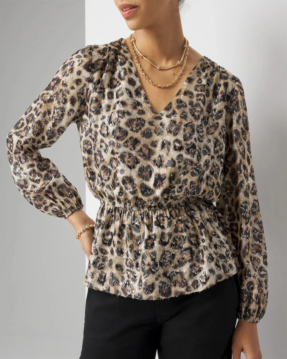 Leopard Print Blouse