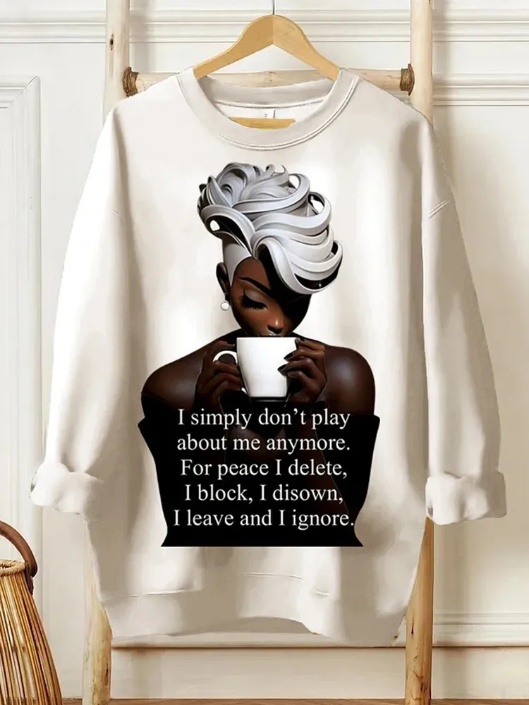 I Leave And I Ignore Long Sleeve Sweatshirt