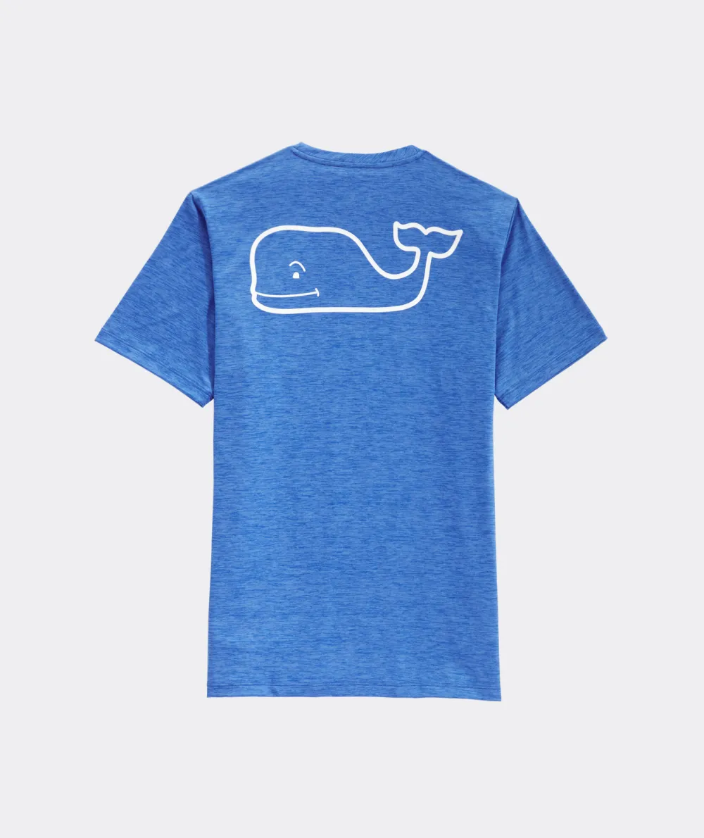 Whale Logo Short-Sleeve Harbor Performance Tee