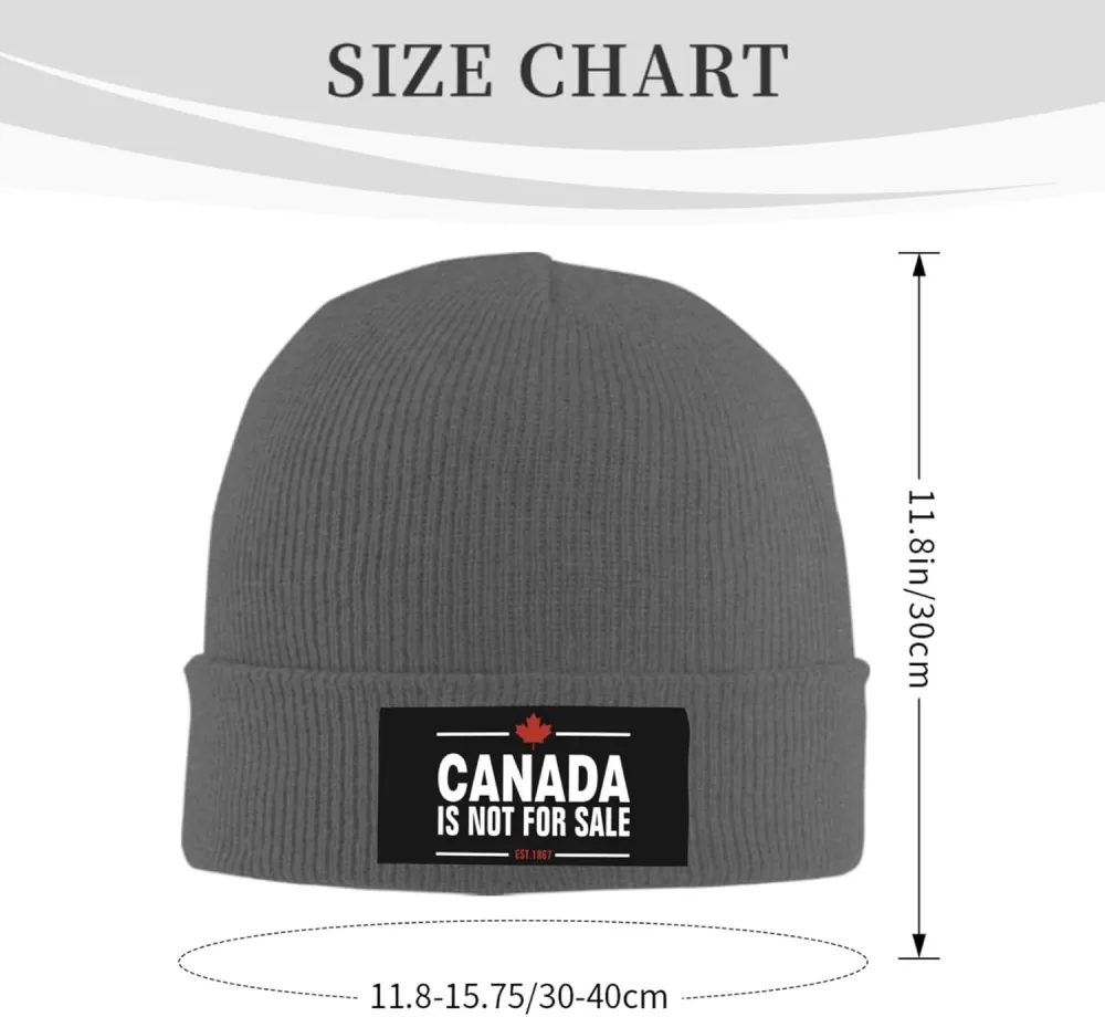 Canada is Not for Sale Unisex Beanie Knit Hat Winter Warm Skull Cap