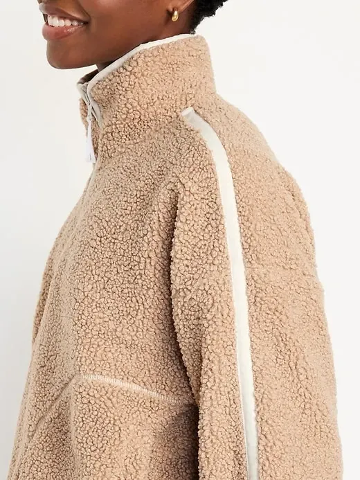 Quarter Zip Turtleneck Pullover