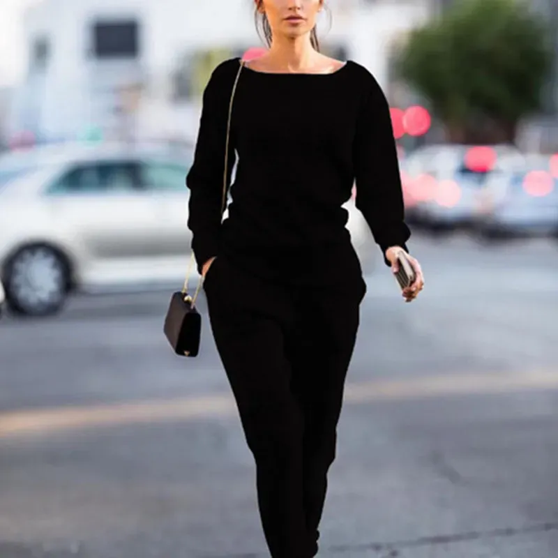 New Casual Round Neck Sports Set