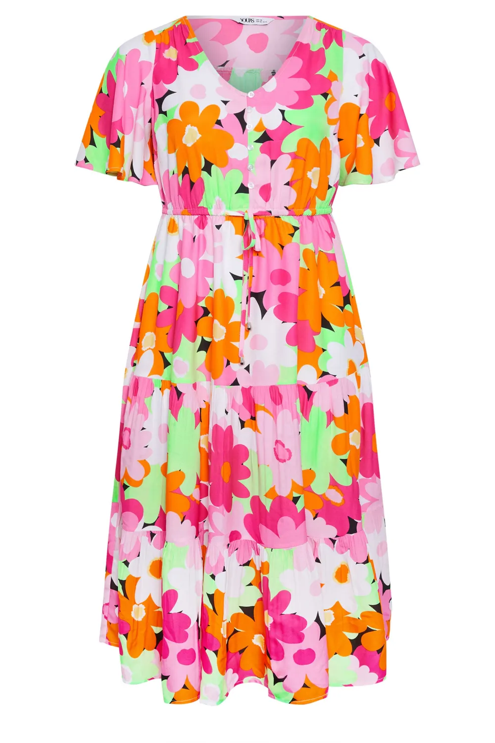 YOURS Curve Purple Floral Print Maxi Dress