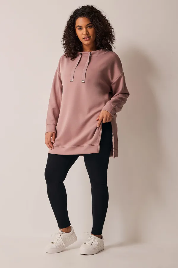 EVANS Curve Navy Blue Cotton Stretch Leggings